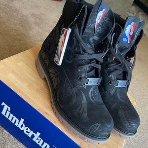 Black timberland premium boots